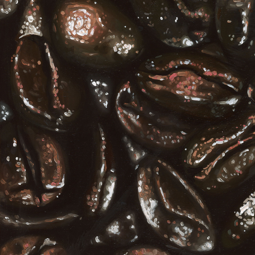 "Coffee Beans" 30x30" Painting