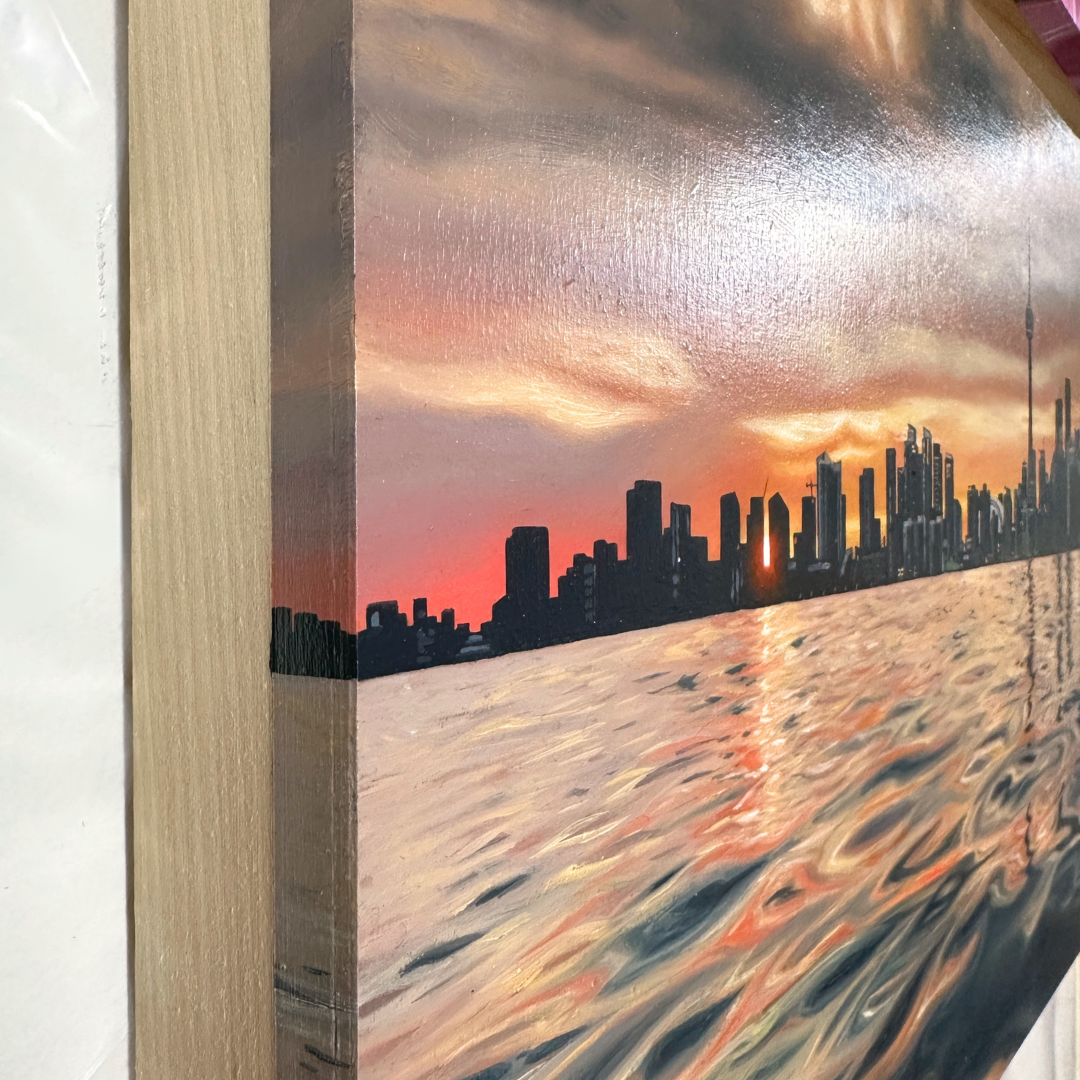 "Sundown In The 6ix" 12x24" Painting