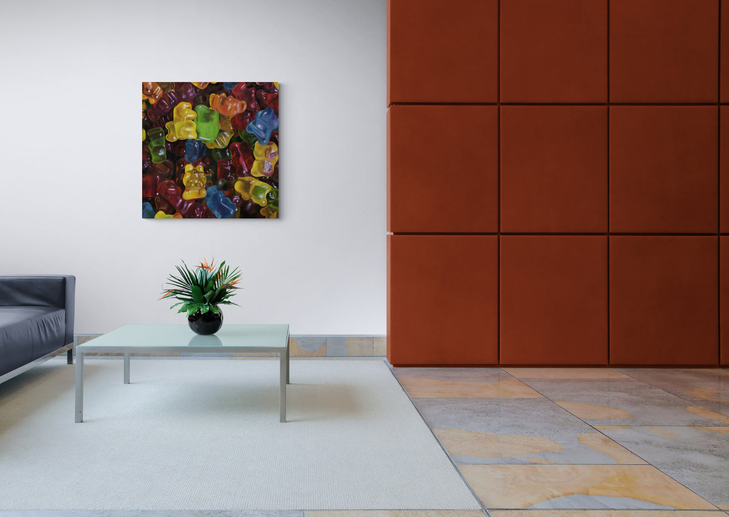 The original painting “Gummy Bears" by Hannah Kilby from Hannah Michelle Studios, displayed as a fine art print.