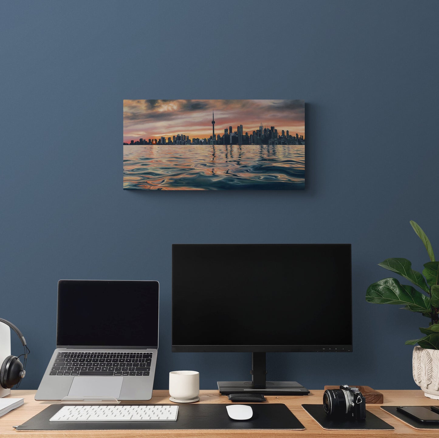 The original painting “Sundown In The 6ix" by Hannah Kilby from Hannah Michelle Studios, displayed as a fine art print.