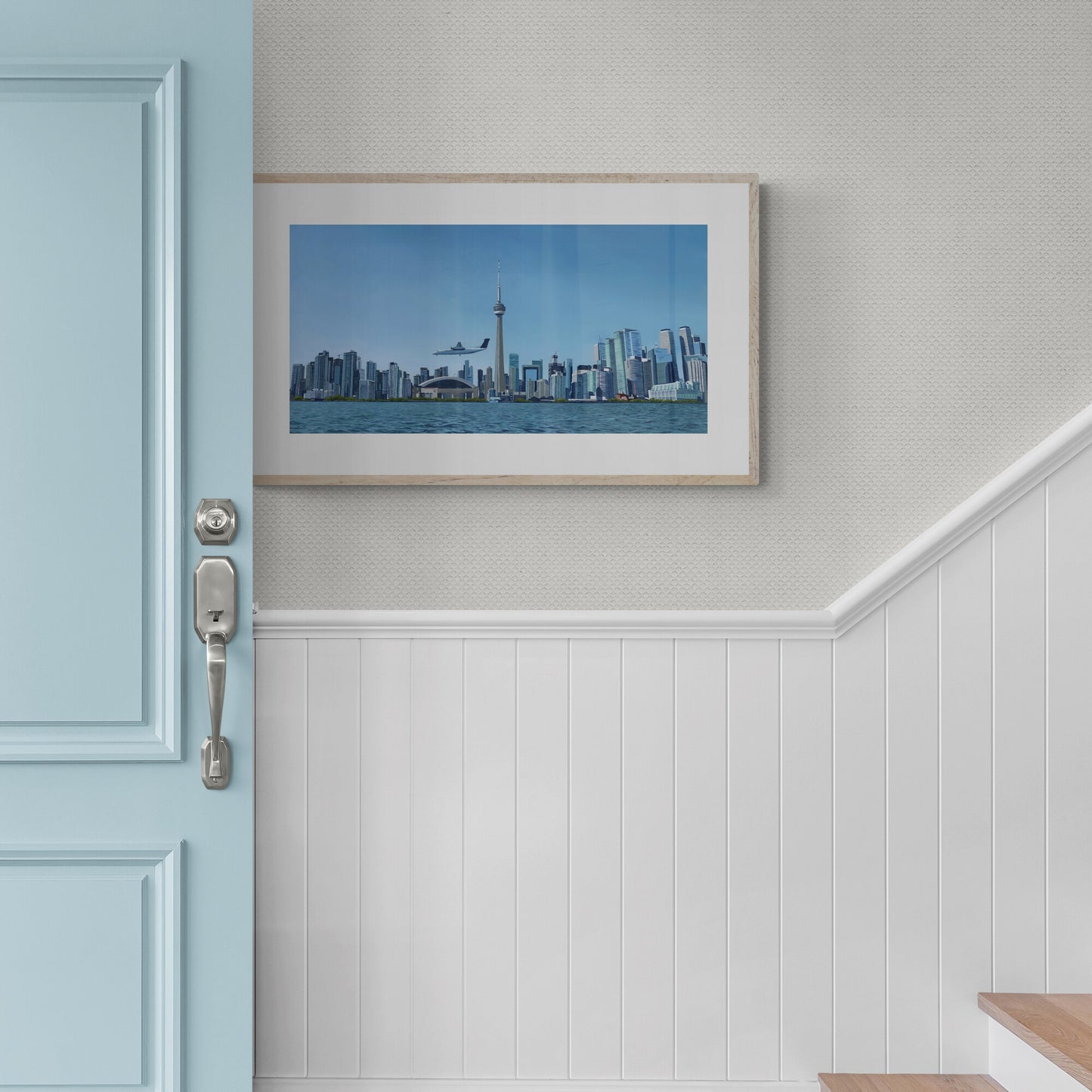 The original painting “Descent Into Toronto" by Hannah Kilby from Hannah Michelle Studios, displayed as a fine art print.