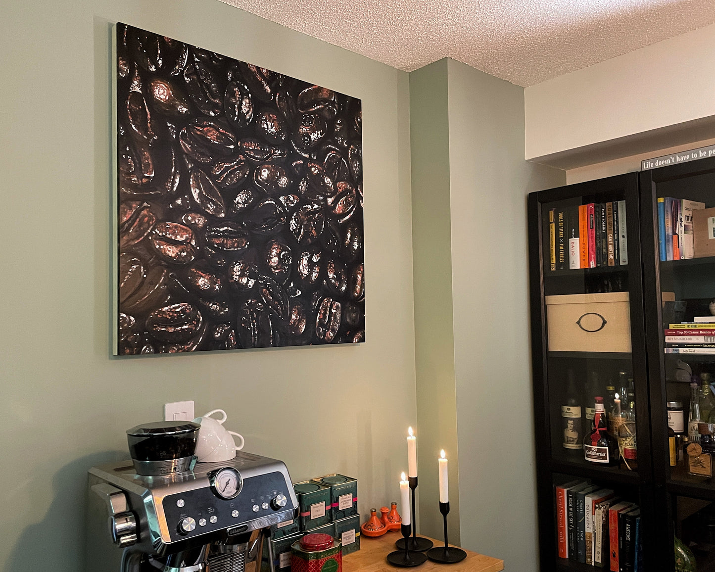 "Coffee Beans" 30x30" Painting