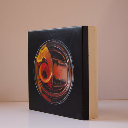 "Eye Of The Negroni" 6x6" Painting