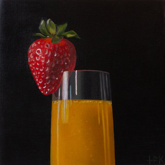"Mimosa" 6x6" Painting