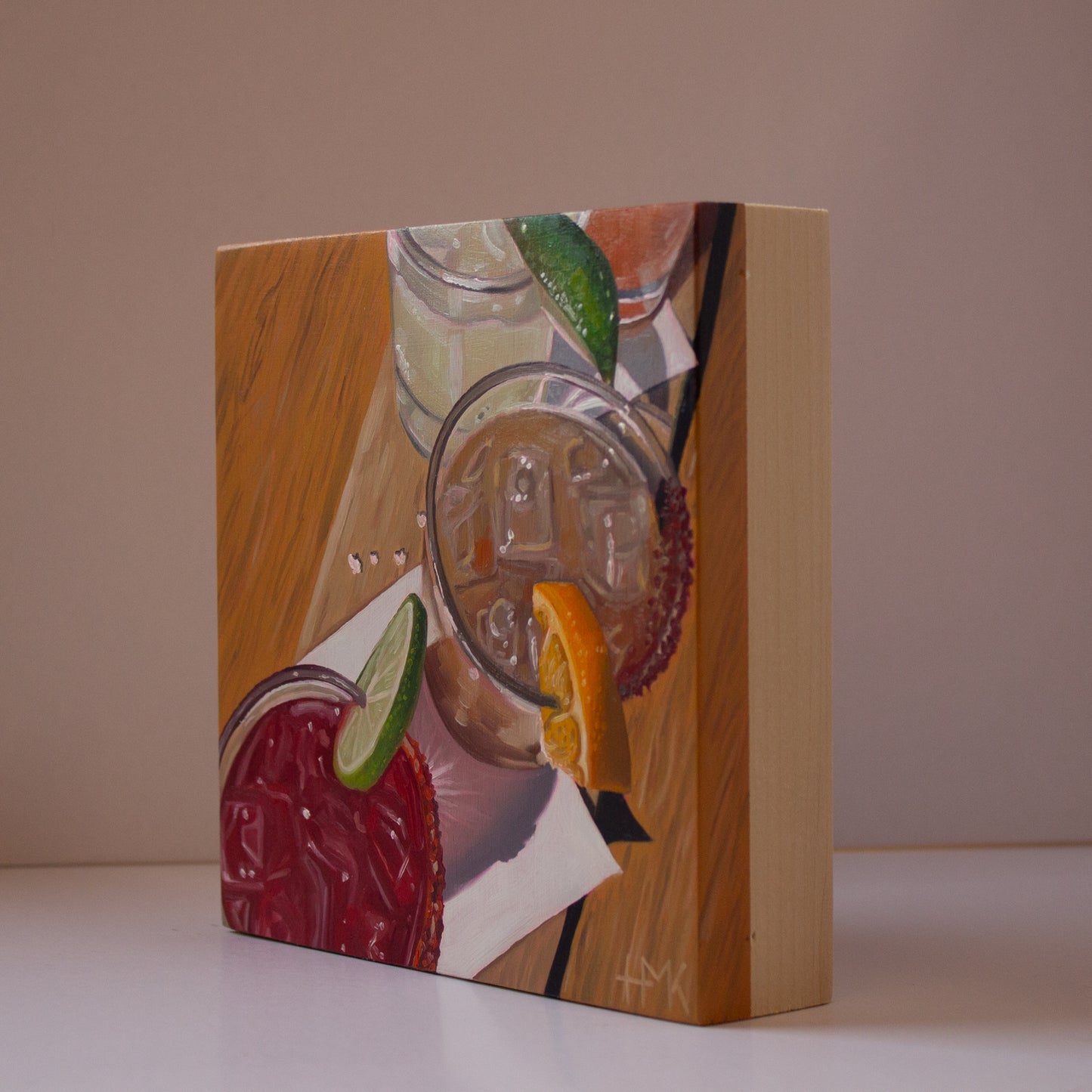 "Margarita Flight" 6x6" Painting