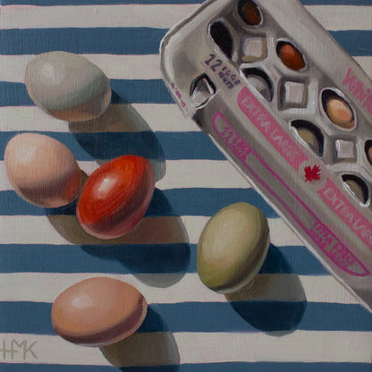 "Farm Fresh" 6x6" Painting