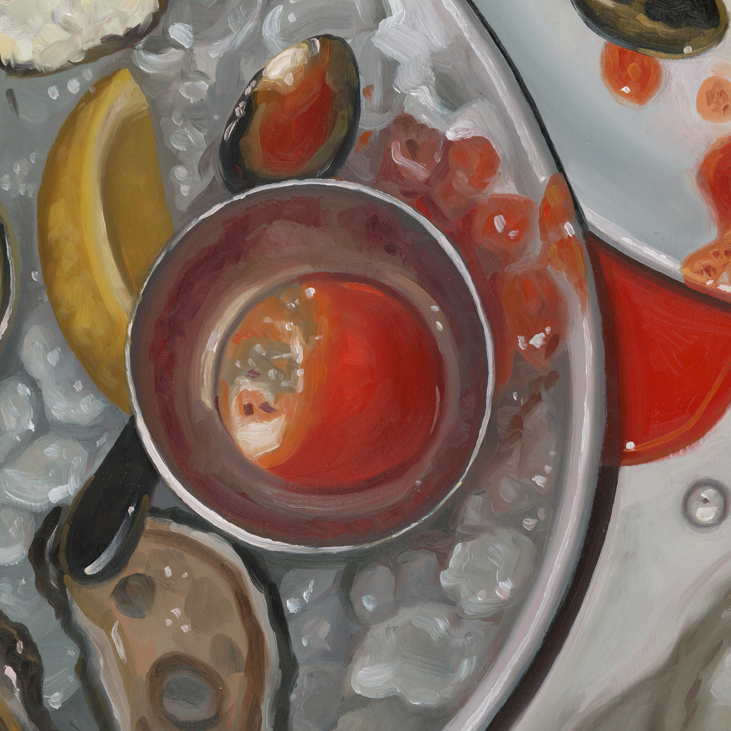 "Spill The Sauce" 12x12" Painting