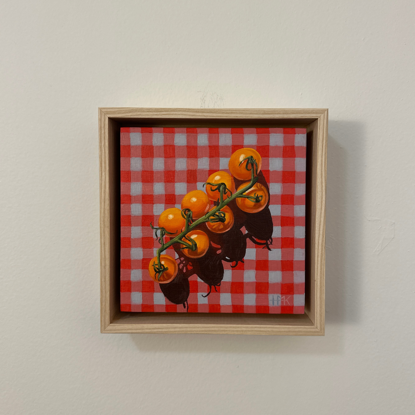 "Tomato Picnic" 6x6" Painting