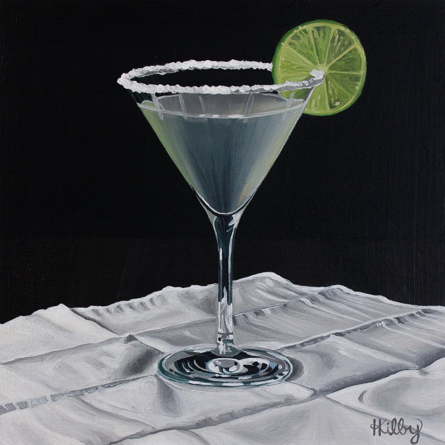 The original acrylic painting "Margarita" by Hannah Kilby from Hannah Michelle Studios.