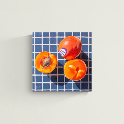 "Apricots On Tea Towel" Giclée