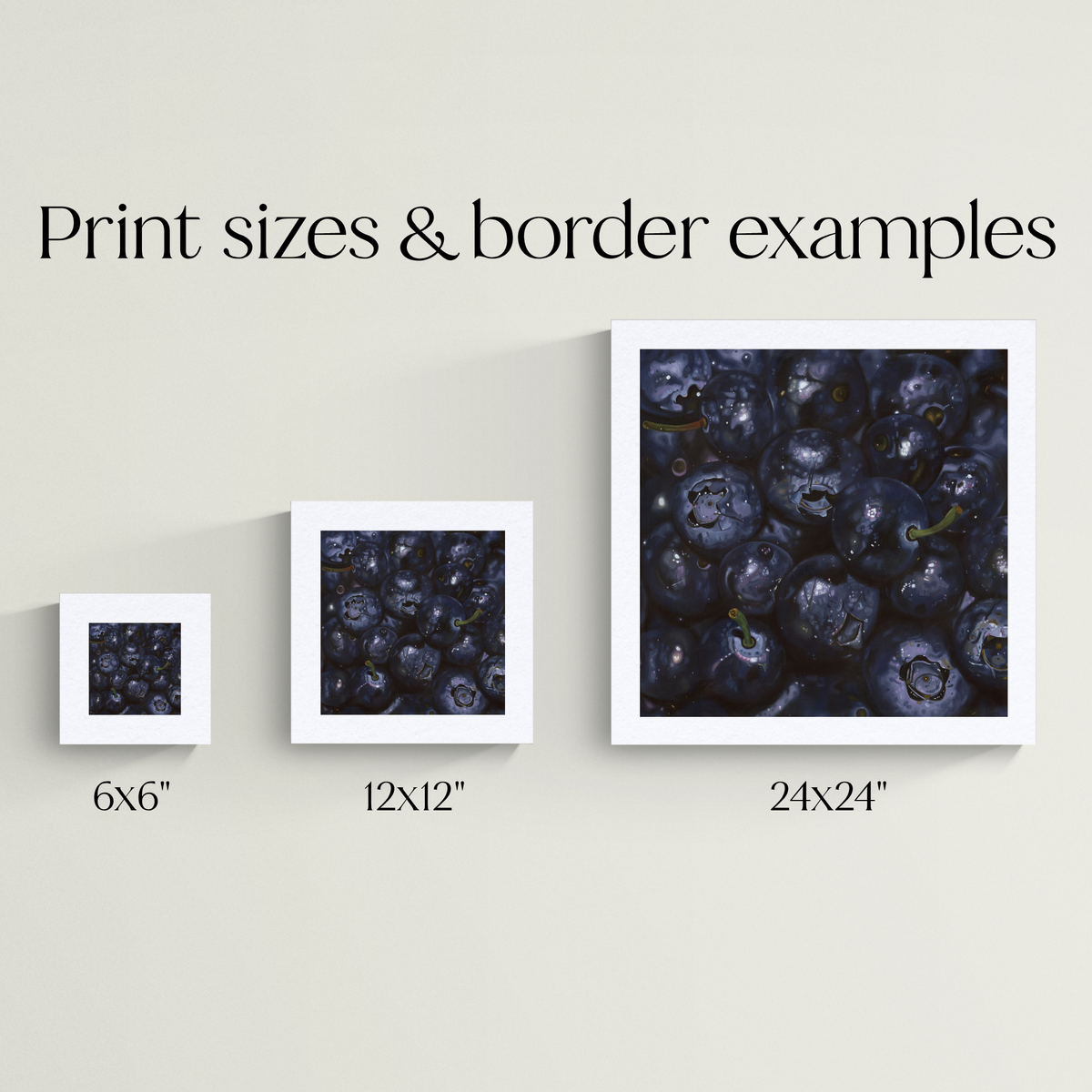 "Blueberries" Giclée