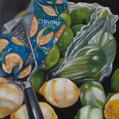 "Zested" 6x6" Painting