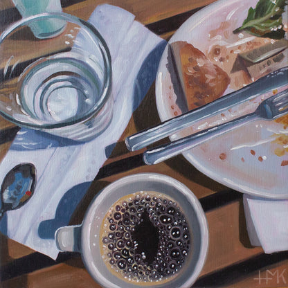 "Brunch In Brooklyn" 6x6" Painting