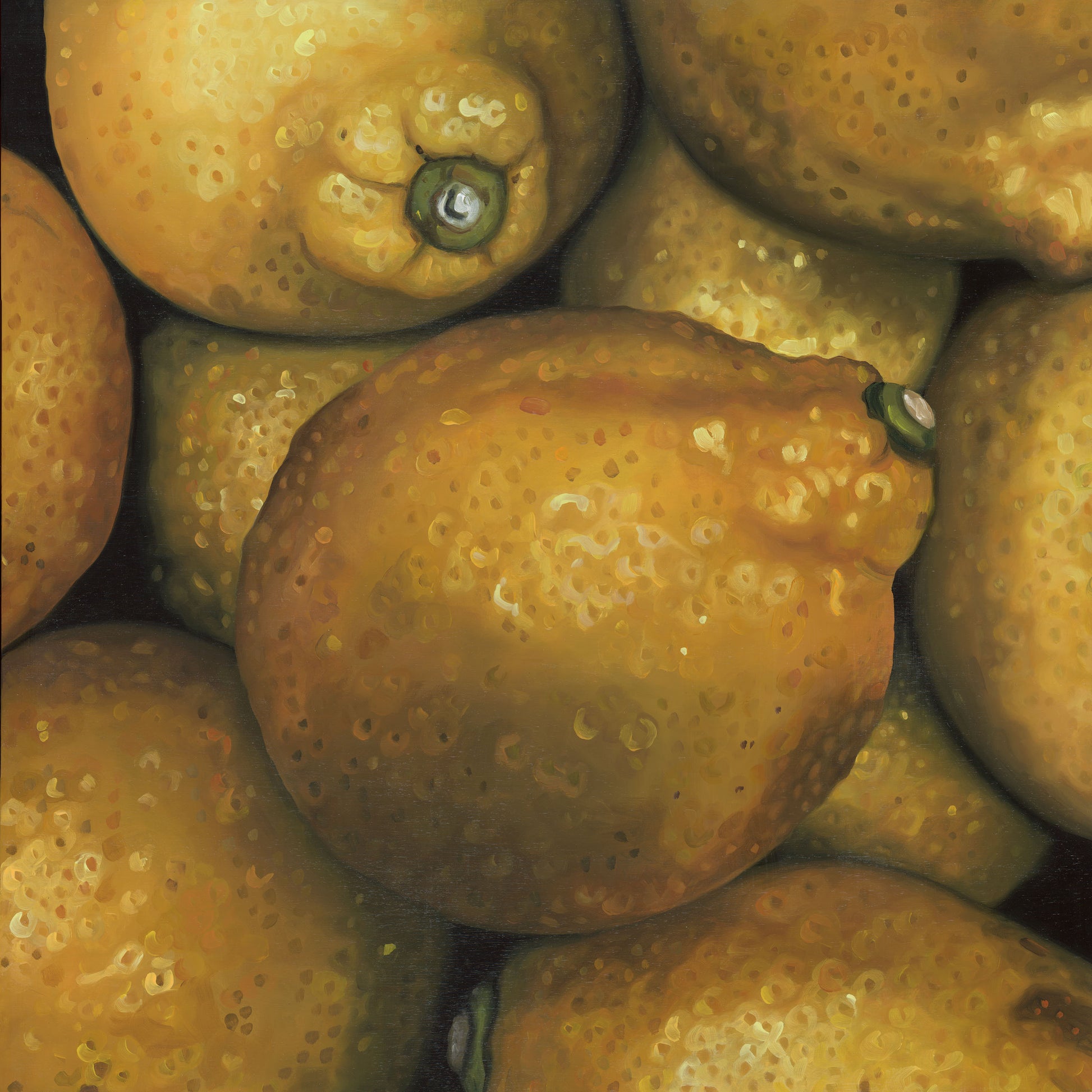 The original painting “Lemons" by Hannah Kilby from Hannah Michelle Studios.