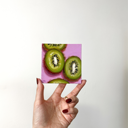 "Bite Sized No. 1" 4x4" Painting