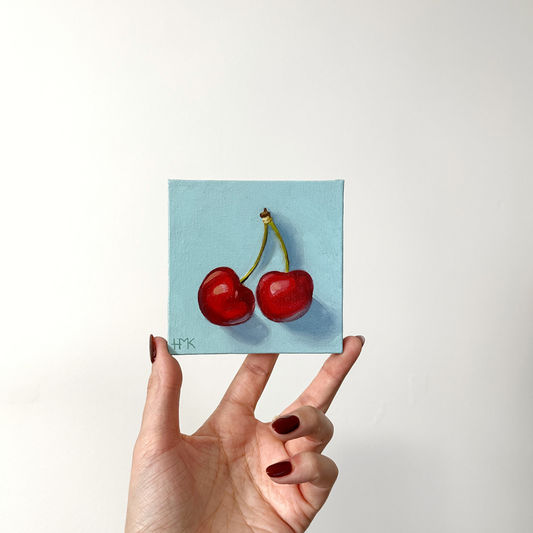 "Bite Sized No. 11" 4x4" Painting