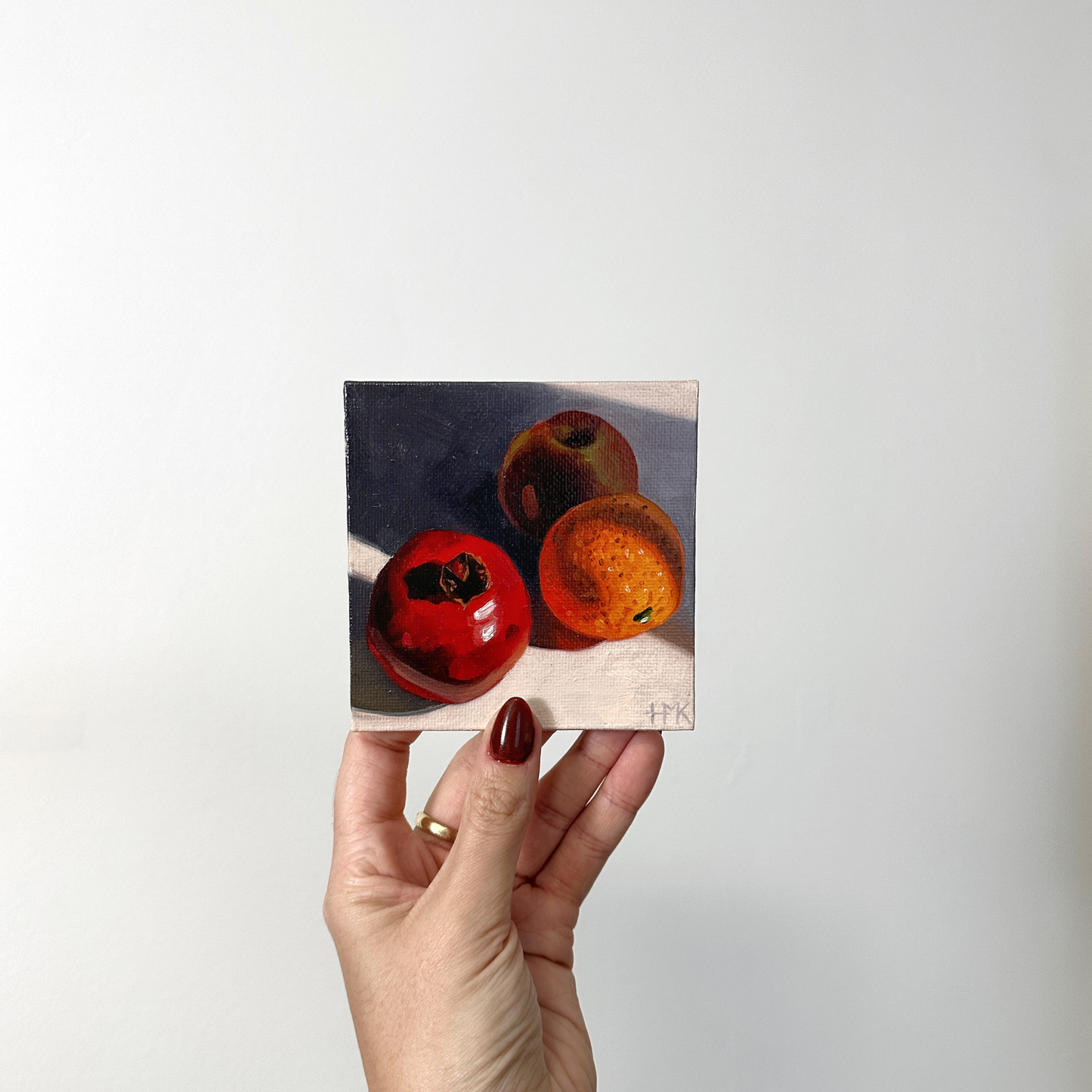 "Bite Sized No. 13" 4x4" Painting