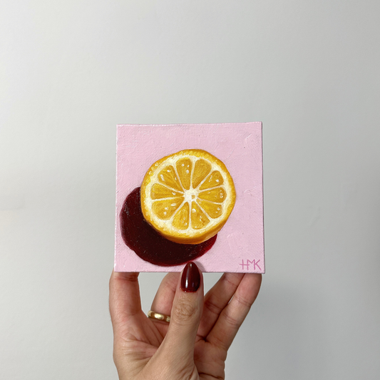 "Bite Sized No. 7" 4x4" Painting