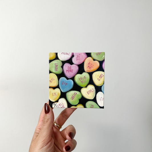 "Bite Sized No. 3" 4x4" Painting