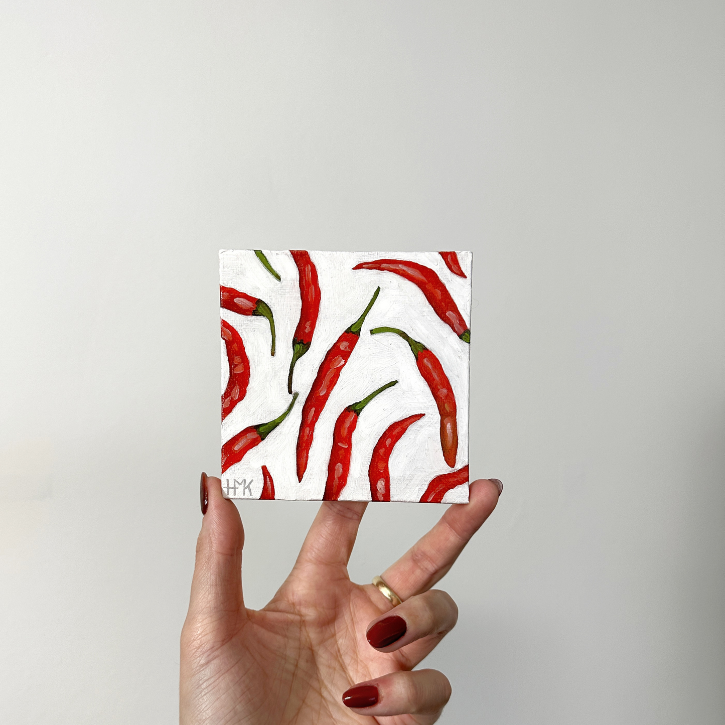 "Bite Sized No. 8" 4x4" Painting